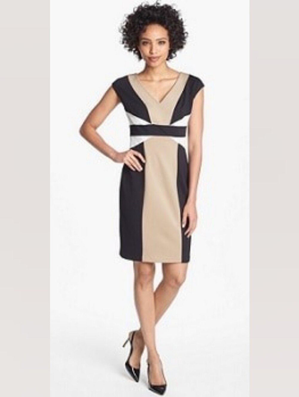 Maggy London Scuba Colorblock Sheath Dress